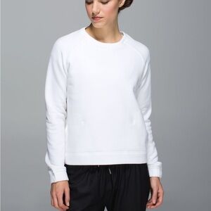 lululemon athletica White Crewneck Pullover